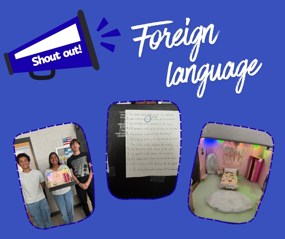 Foreign Language Department Shout out