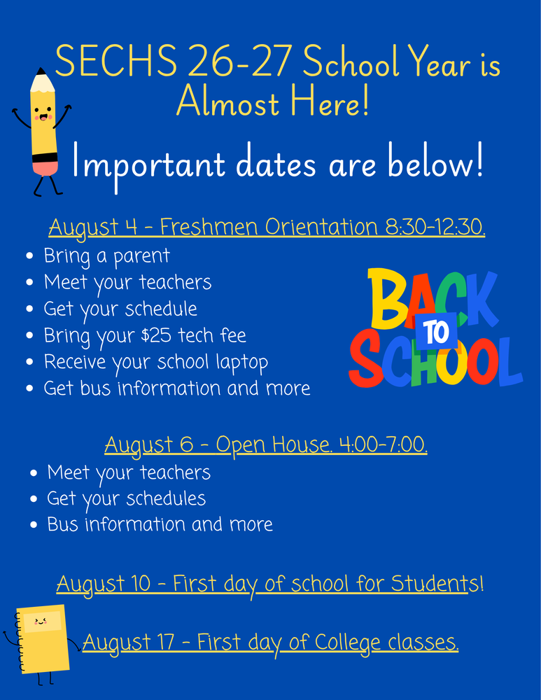 26-27 Important Dates
