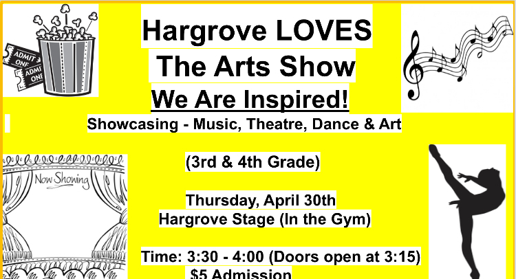 Hargrove Loves the Arts info flyer