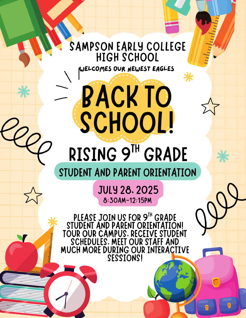 Student and Parent Orientation for Rising 9th Graders