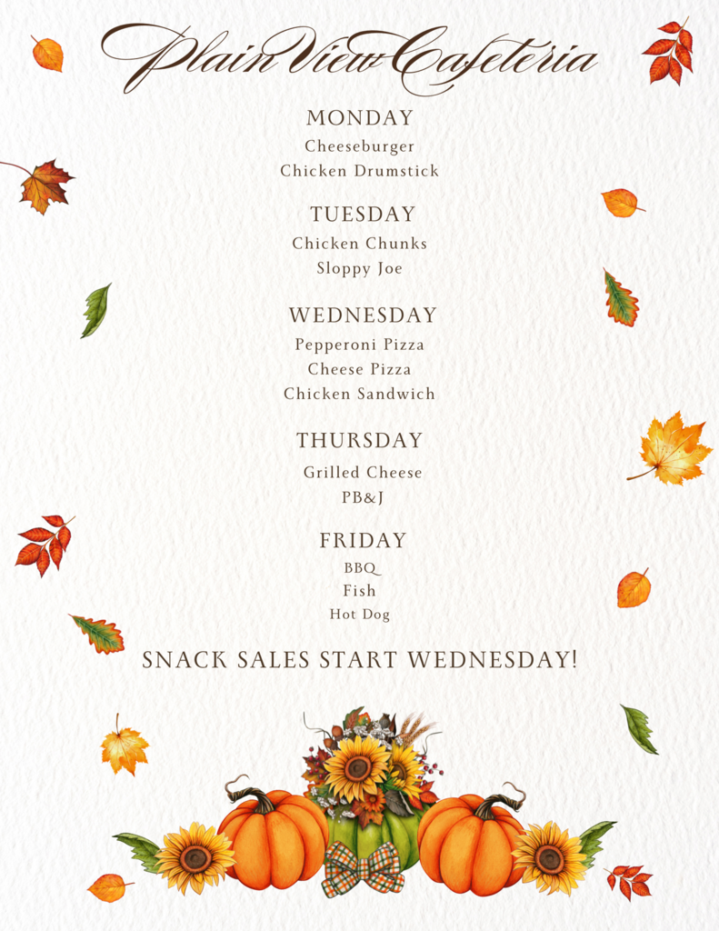 Lunch Menu