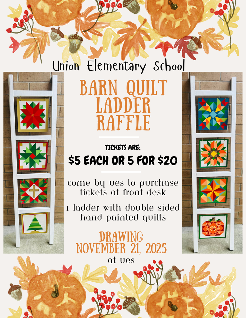 Fall Festival Barn Quilt Ladder Raffle