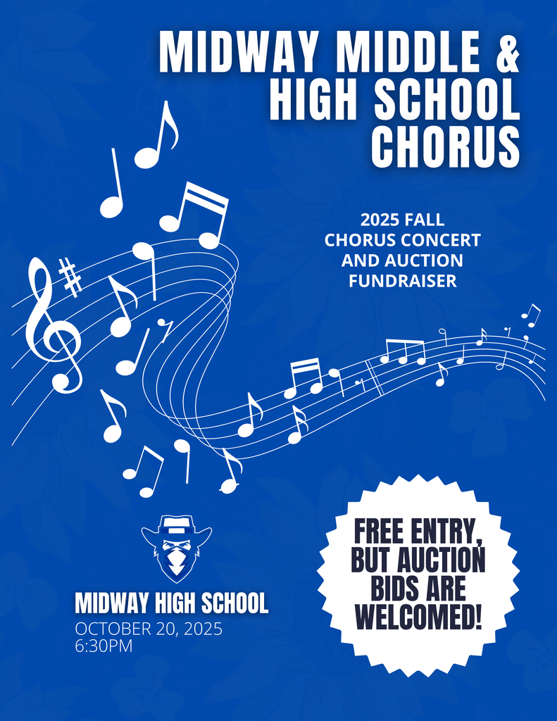 MHS Fall Chorus Concert, October 20th at 6:30 PM.