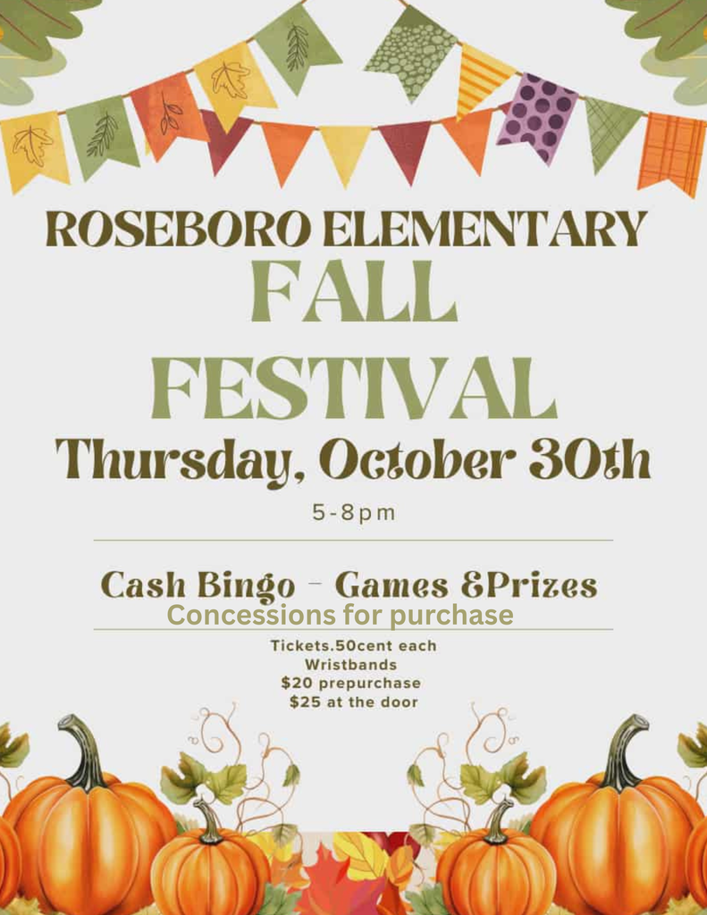Fall Festival October 30th 5-8pm
