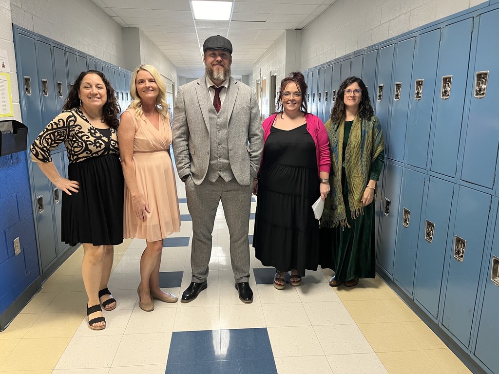 8th grade teachers dress up nicely!
