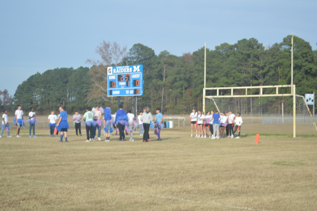 Getting ready for an afternoon of football!