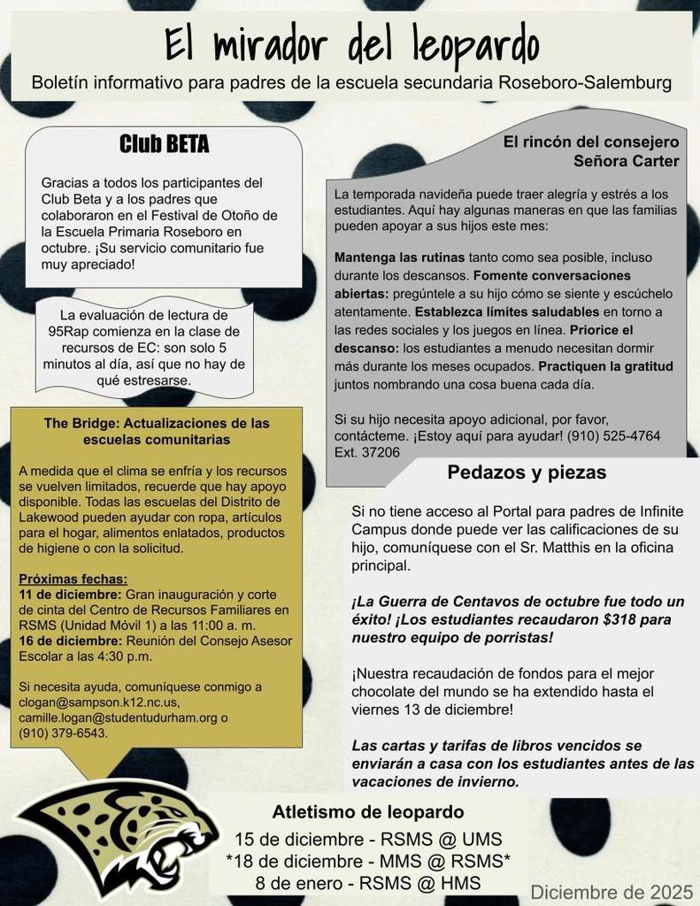 The Leopard Lookout- RSMS Parent Newsletter - SPA  p. 2