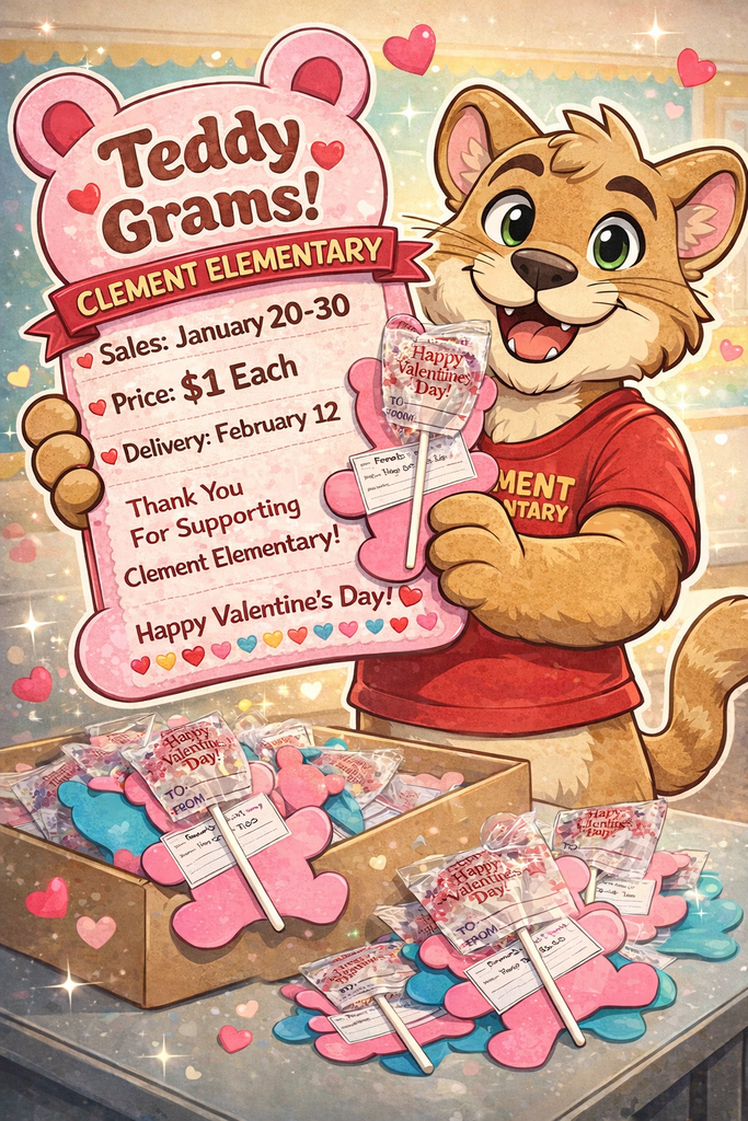 Teddy Grams Fundraiser (Students can purchase Valentines for $1)