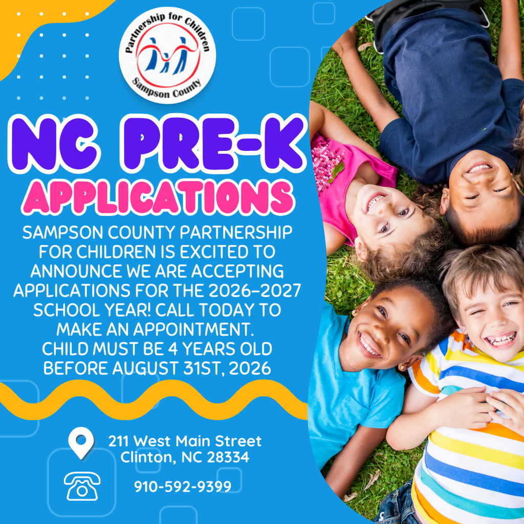 Nc Pre-K Applications Flyer
