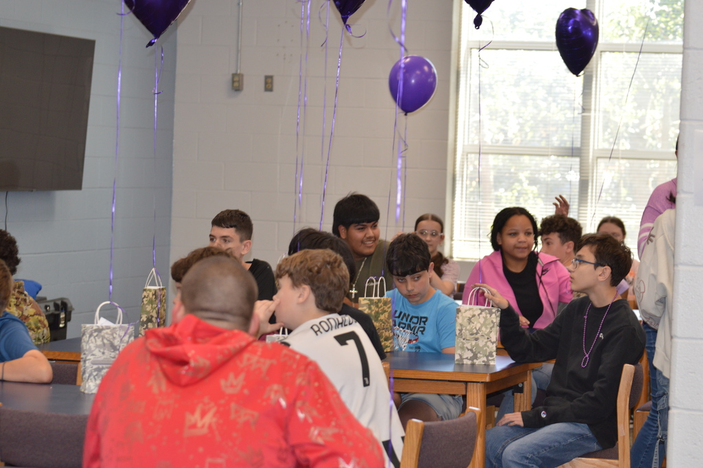 Students enjoying the short program.