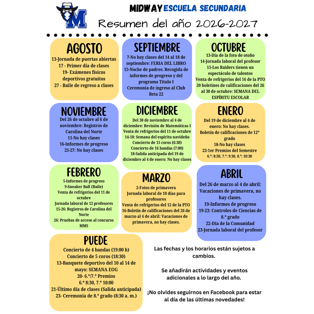 Year At A Glance - Spanish