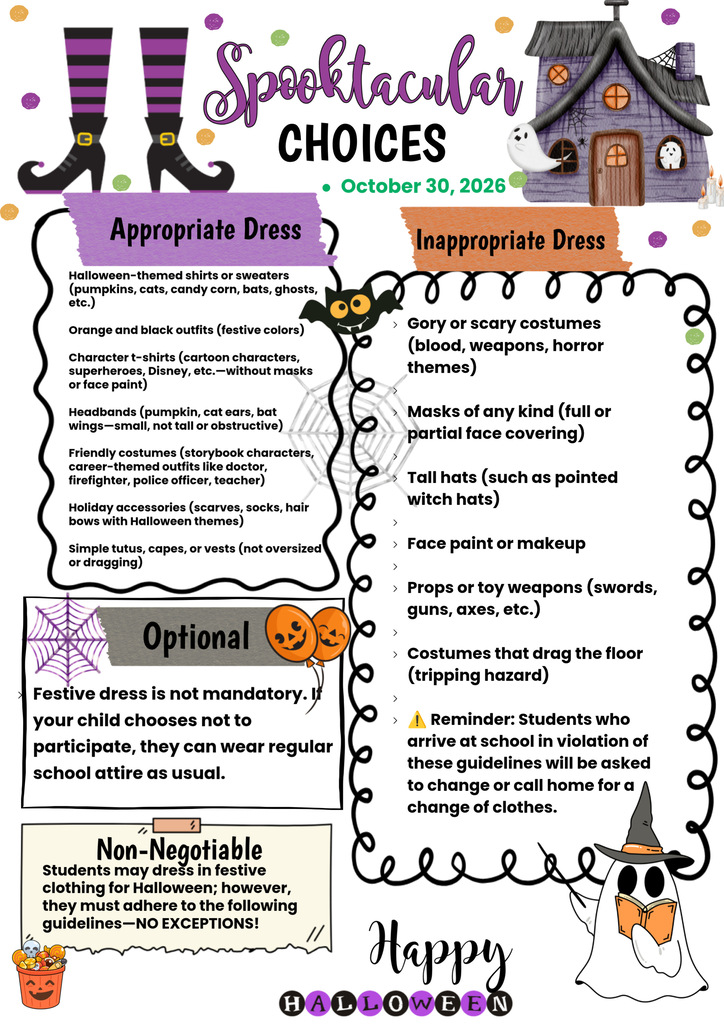 Halloween costume guidelines