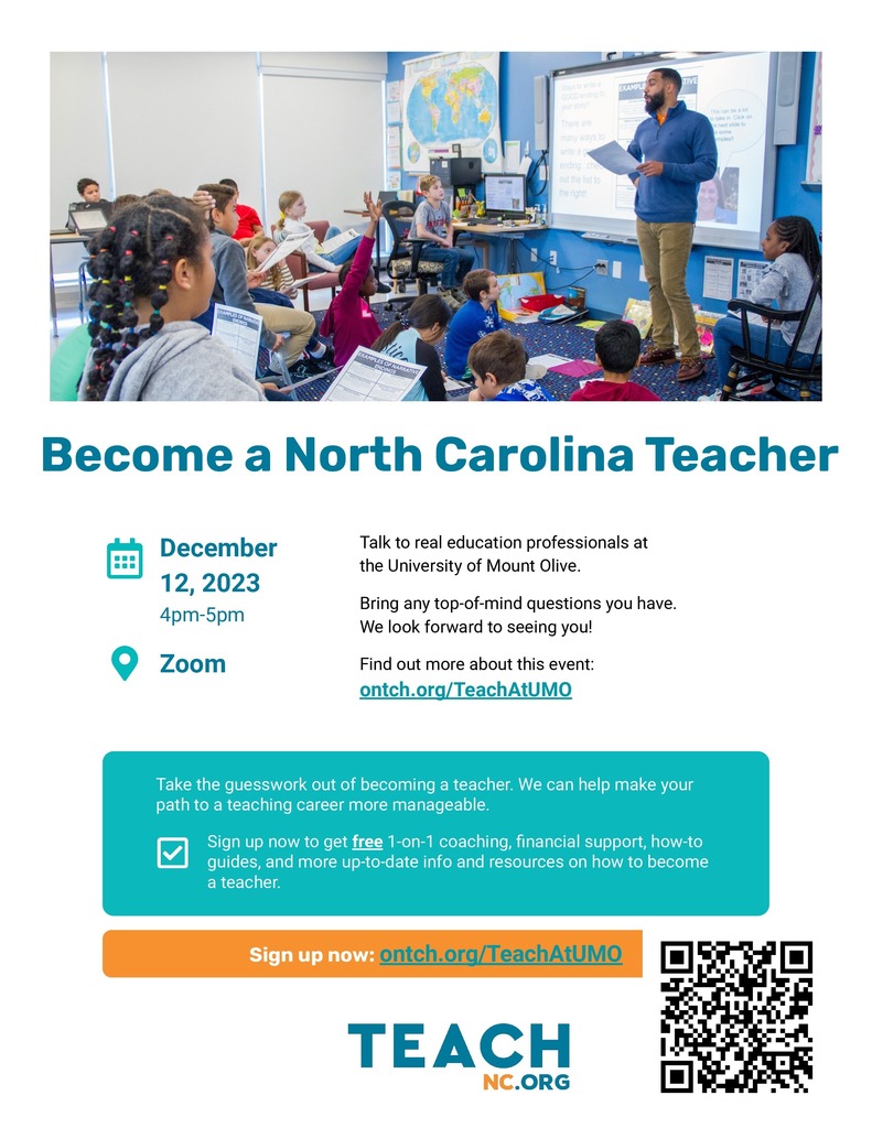 teach nc event flyer