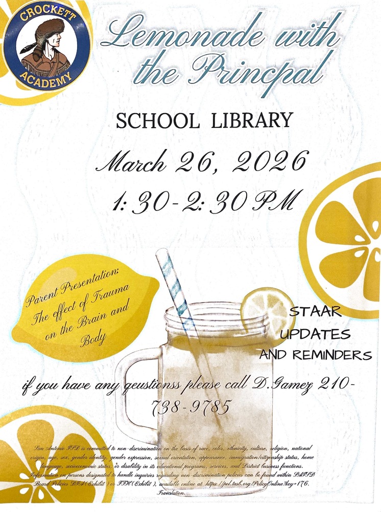 Lemonade with the principal