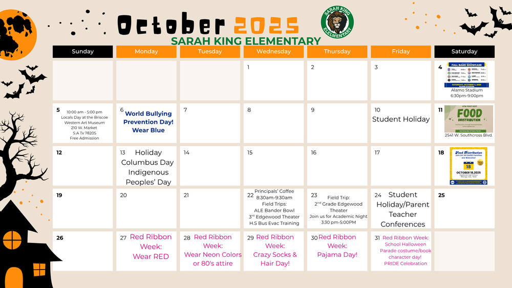 October 2025 Calendar