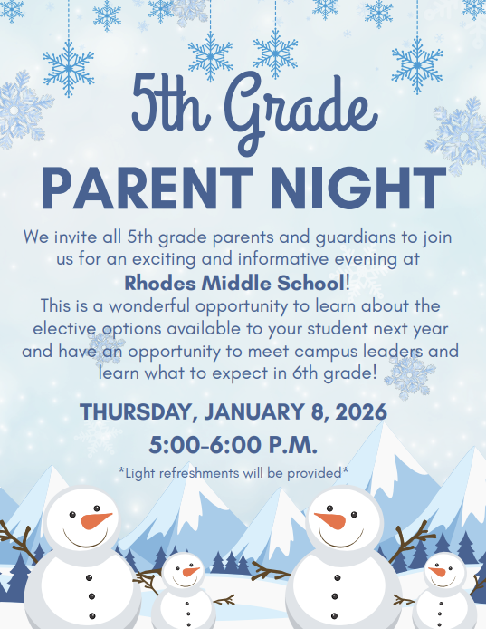 5th Grade Parent Night