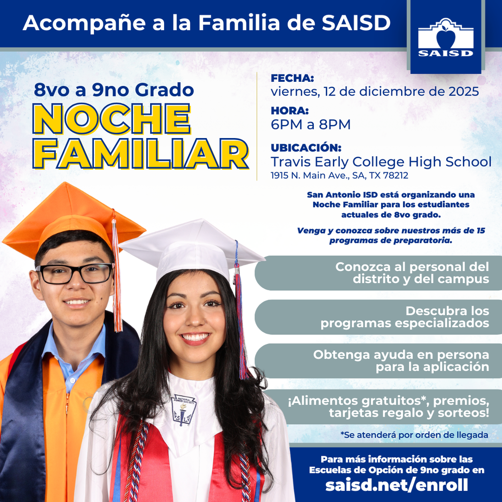 Travis Early College Family Night for 8th and 9th graders