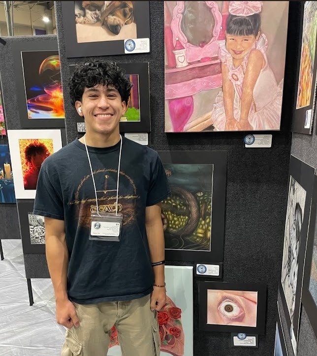 Eli at VASE art competition