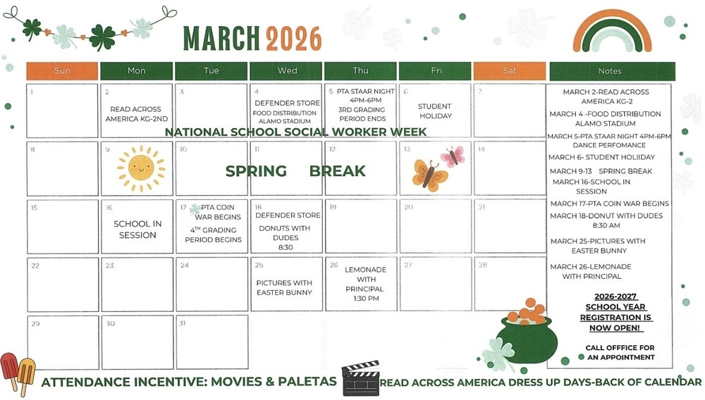 March Calendar 
