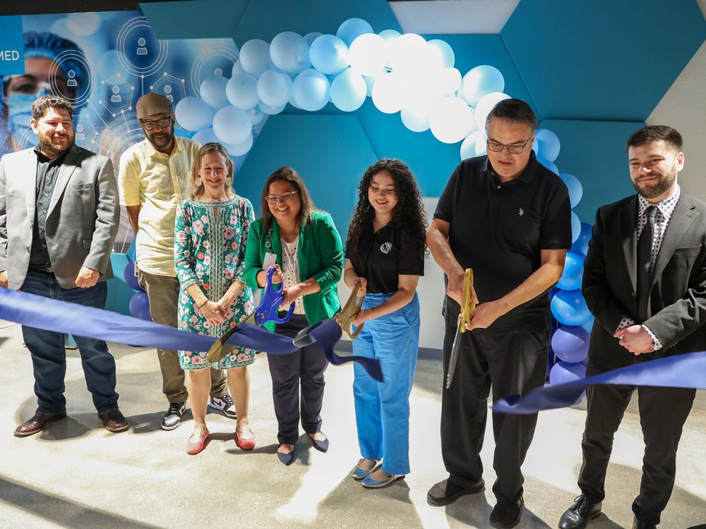 Cast Med Ribbon Cutting