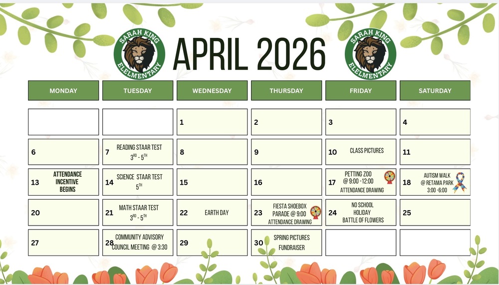 April Calendar