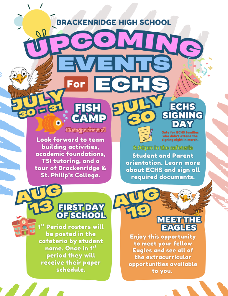 ECHS Upcoming Events