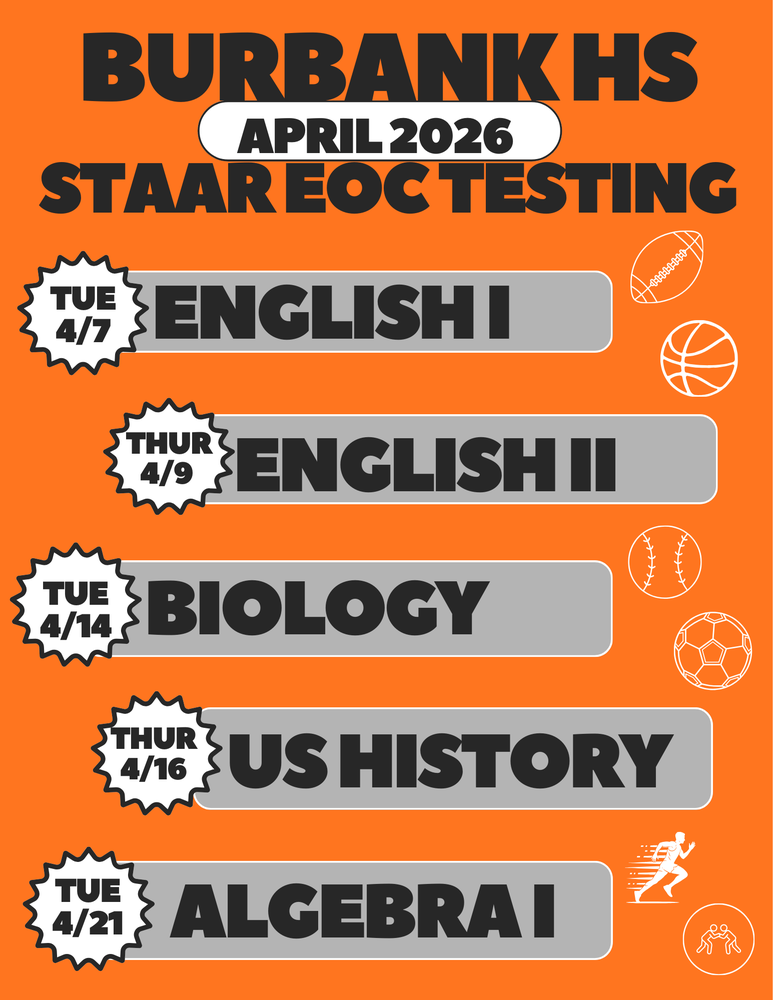 STAAR testing calendar