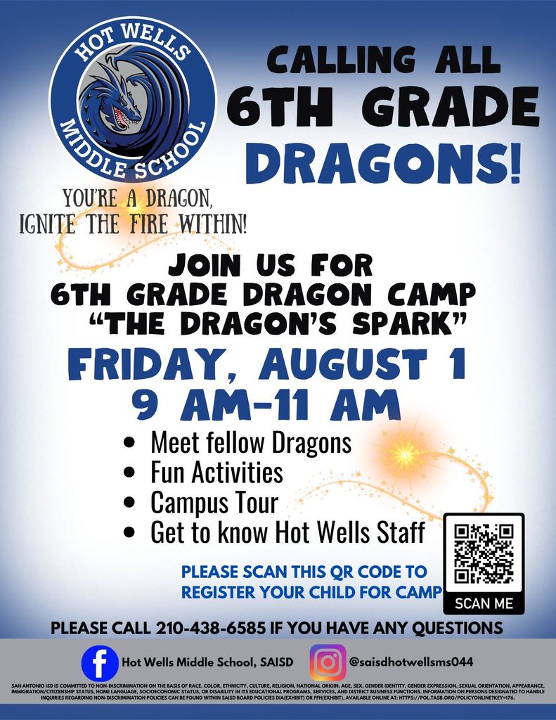  Hot Wells Families join us for our Dragon Camp!