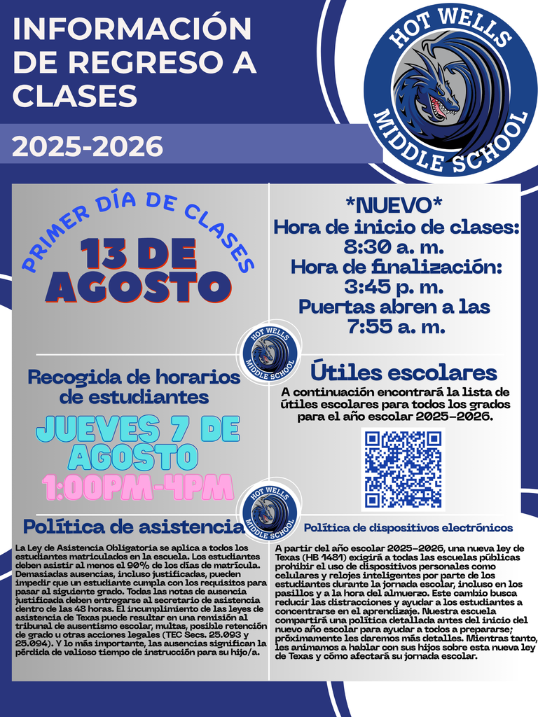 Back to School Parent Information 