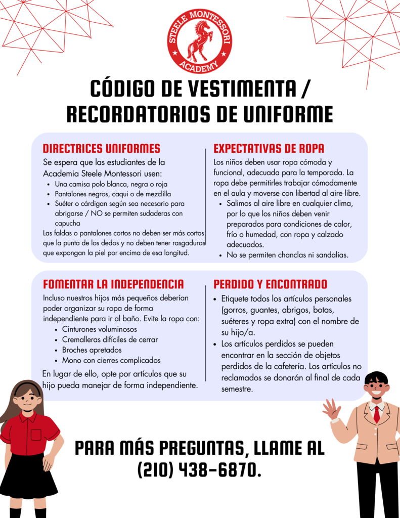 Dress Code / Uniform Reminders (Spanish)