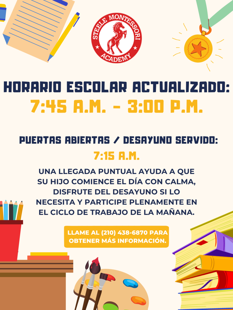 Updated School Hours (Spanish)
