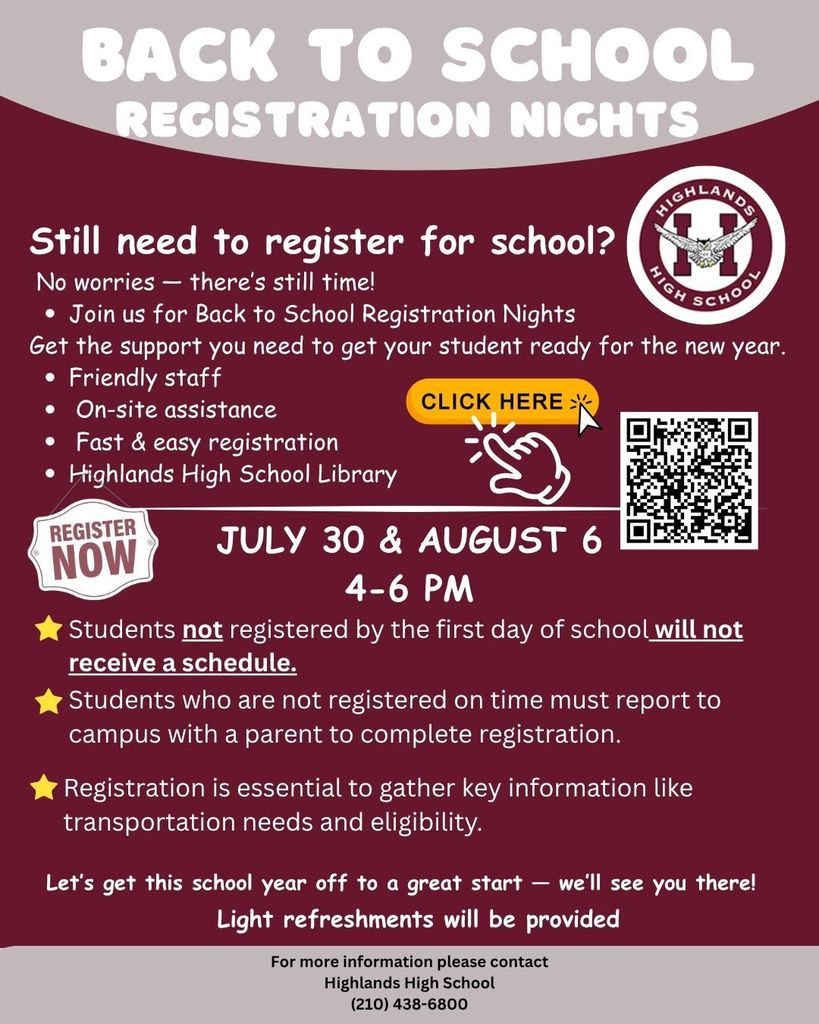 flyer for registration. qr code to scan