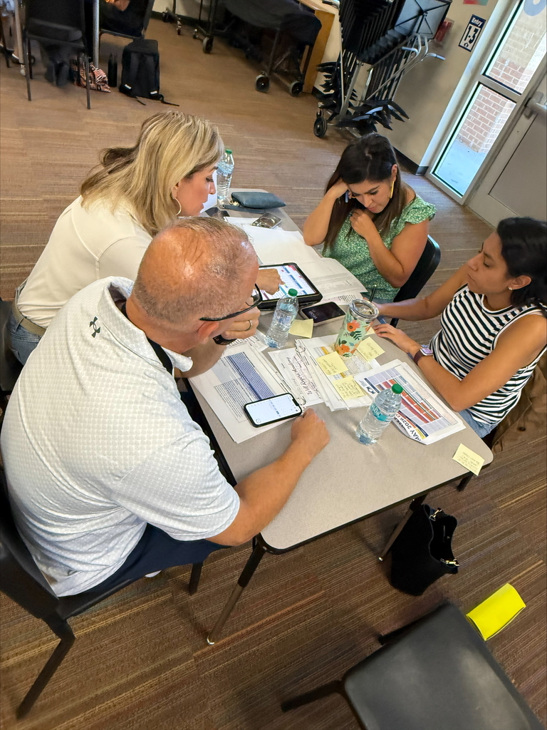 Teachers and Administrators working collaboratively to plan the year.