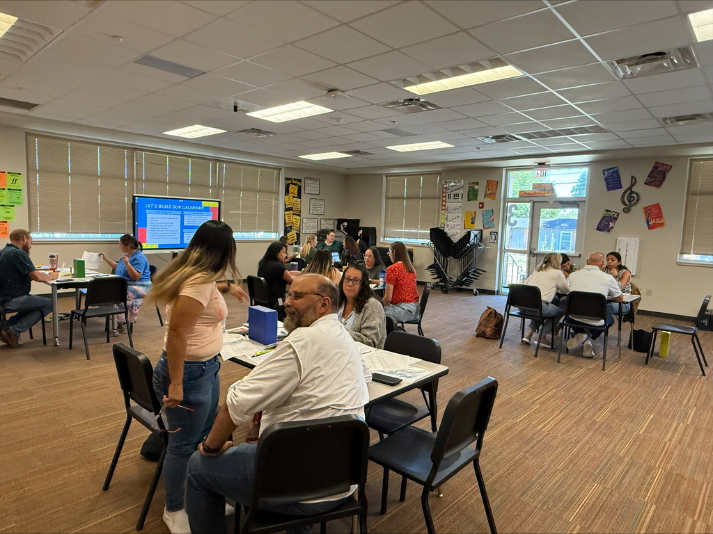 Teachers and Administrators working collaboratively to plan the year.