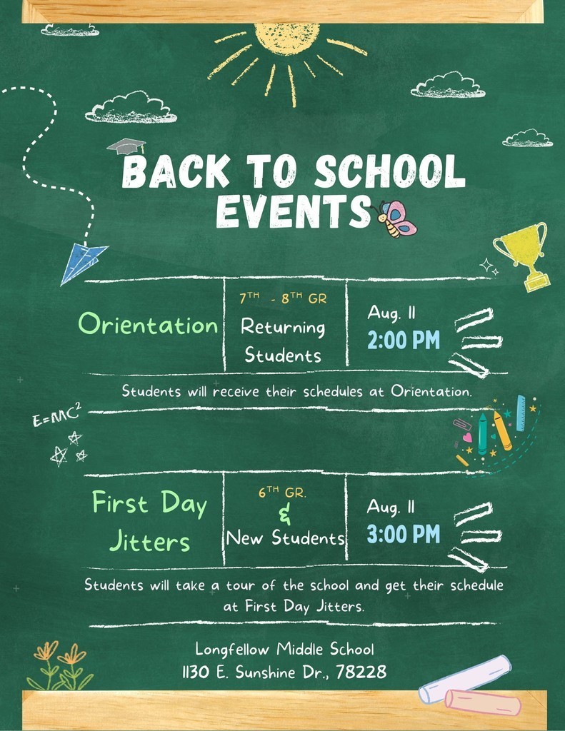 Green flyer with sun on the top of the page