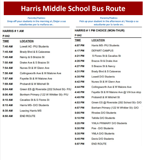 Bus Routes