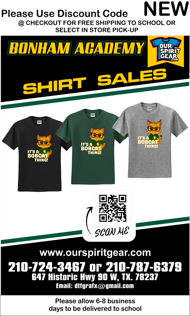 School tee-shirt sales flyer