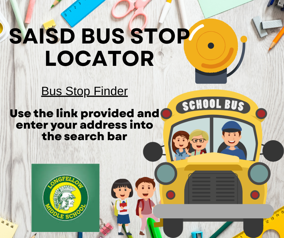 Yellow school bus on right hand side of the page. Green LMS logo on bottom left.