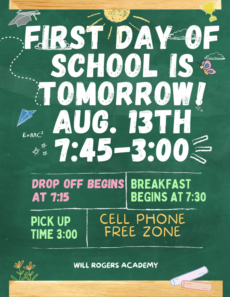 1st day of school reminders