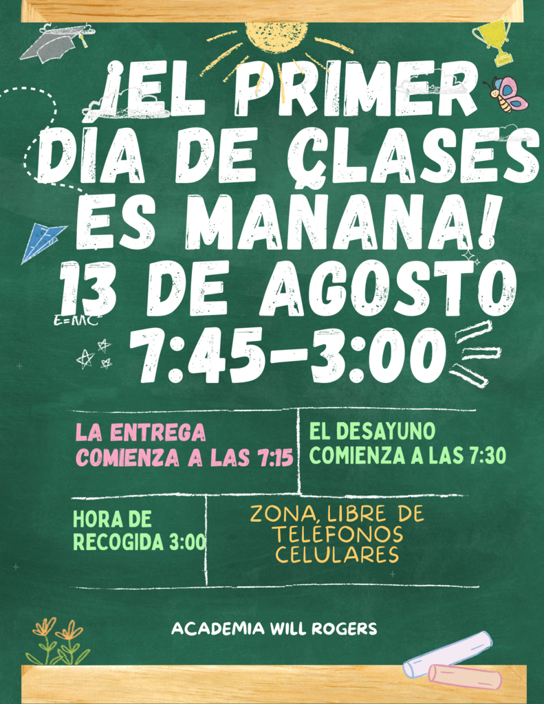 Recerdos para del primer dia de escuela