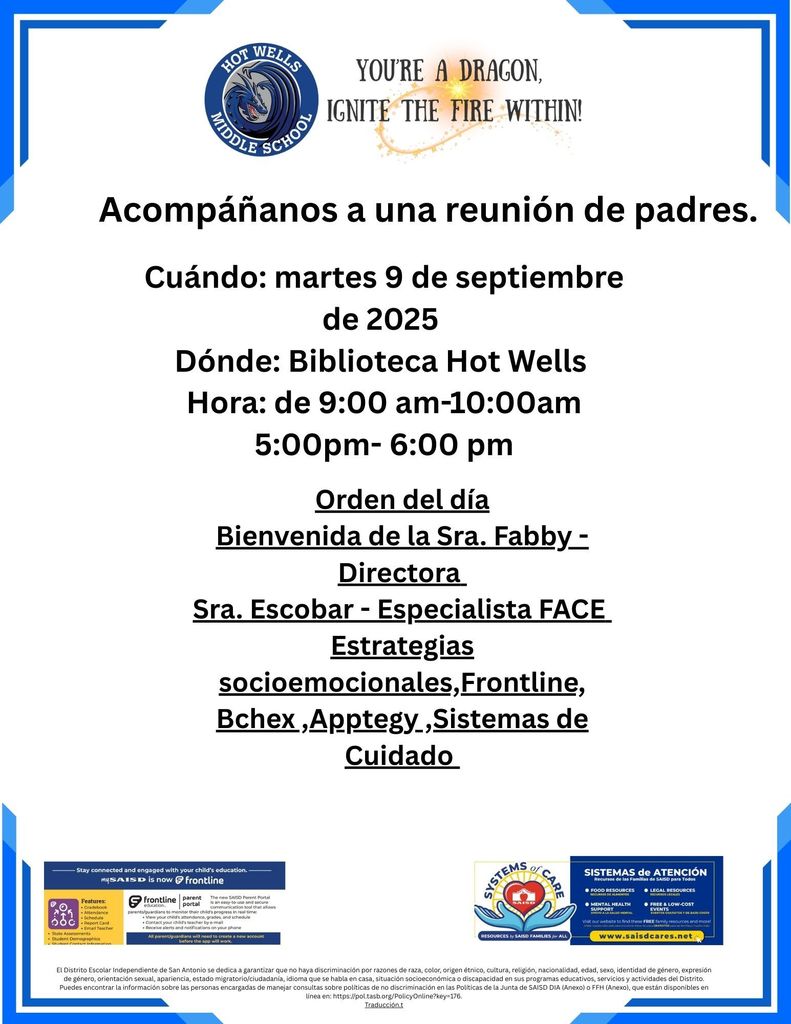 September Parent  Meeting  SPN