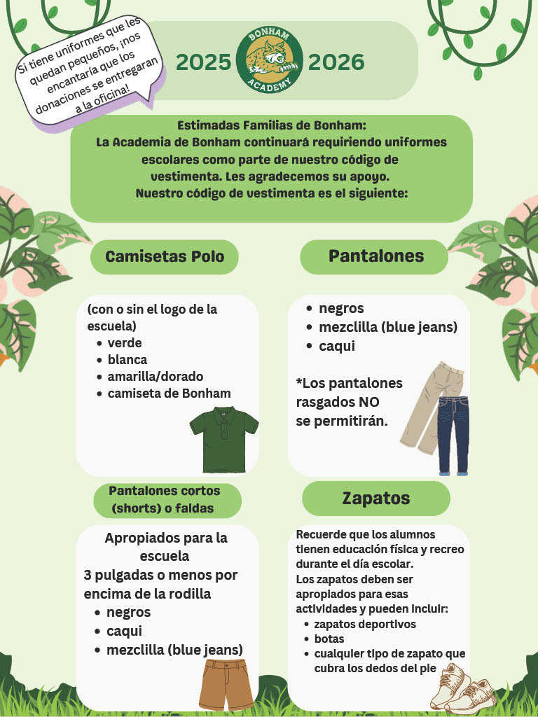 uniform policy spanish