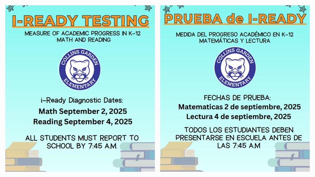 iReady Testing Information