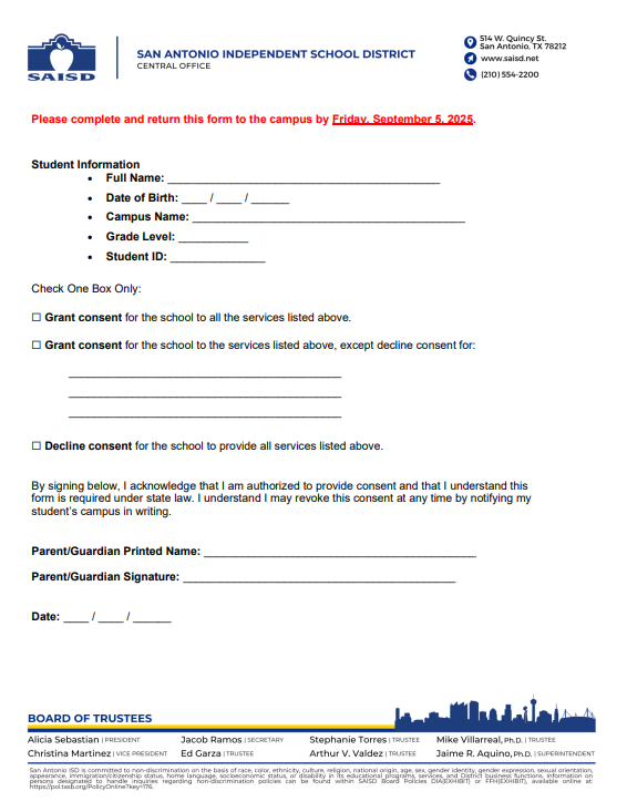 SAISD consent2