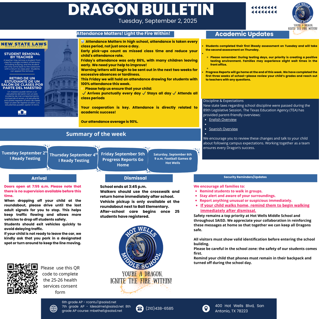 Parent Weekly Update