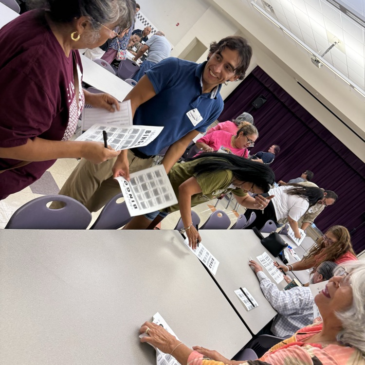 Playing Bingo to get to know each other - building community.