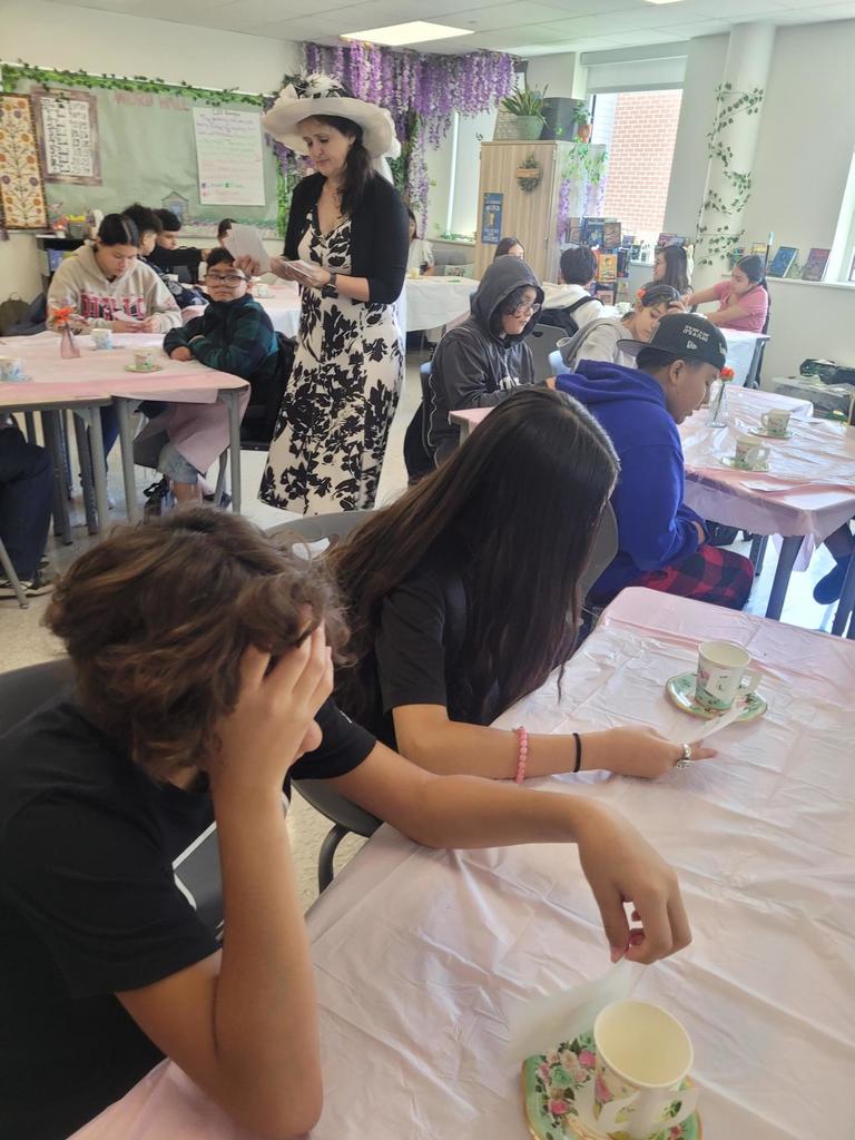 Students with teacher