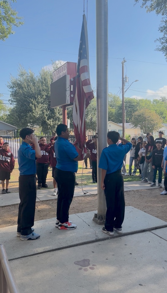 LOTC students salute flag