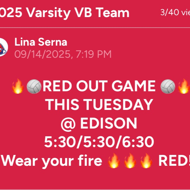 🏐 RED OUT🏐