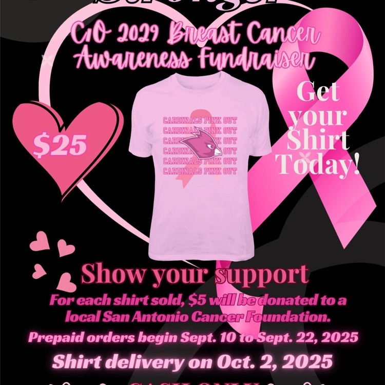 Spirit Wear Opportunity-Supporting Breast Cancer Awareness